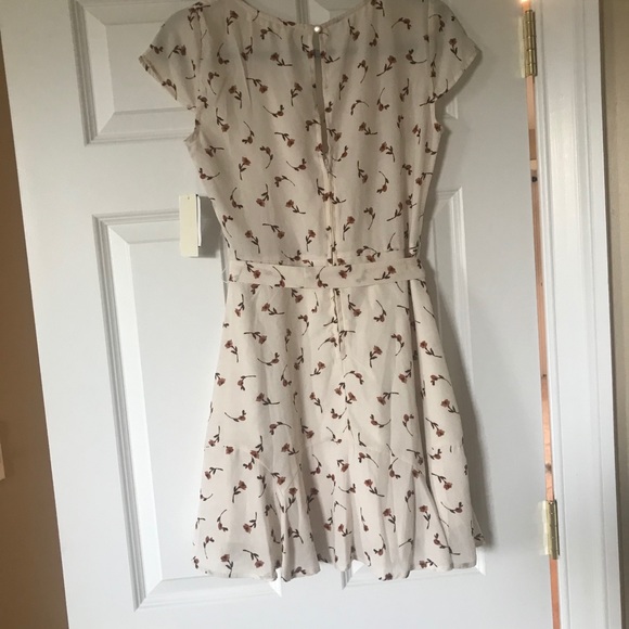 BNWT‼️ ROW A RUST FLORAL MINI DRESS‼️ - Picture 7 of 14